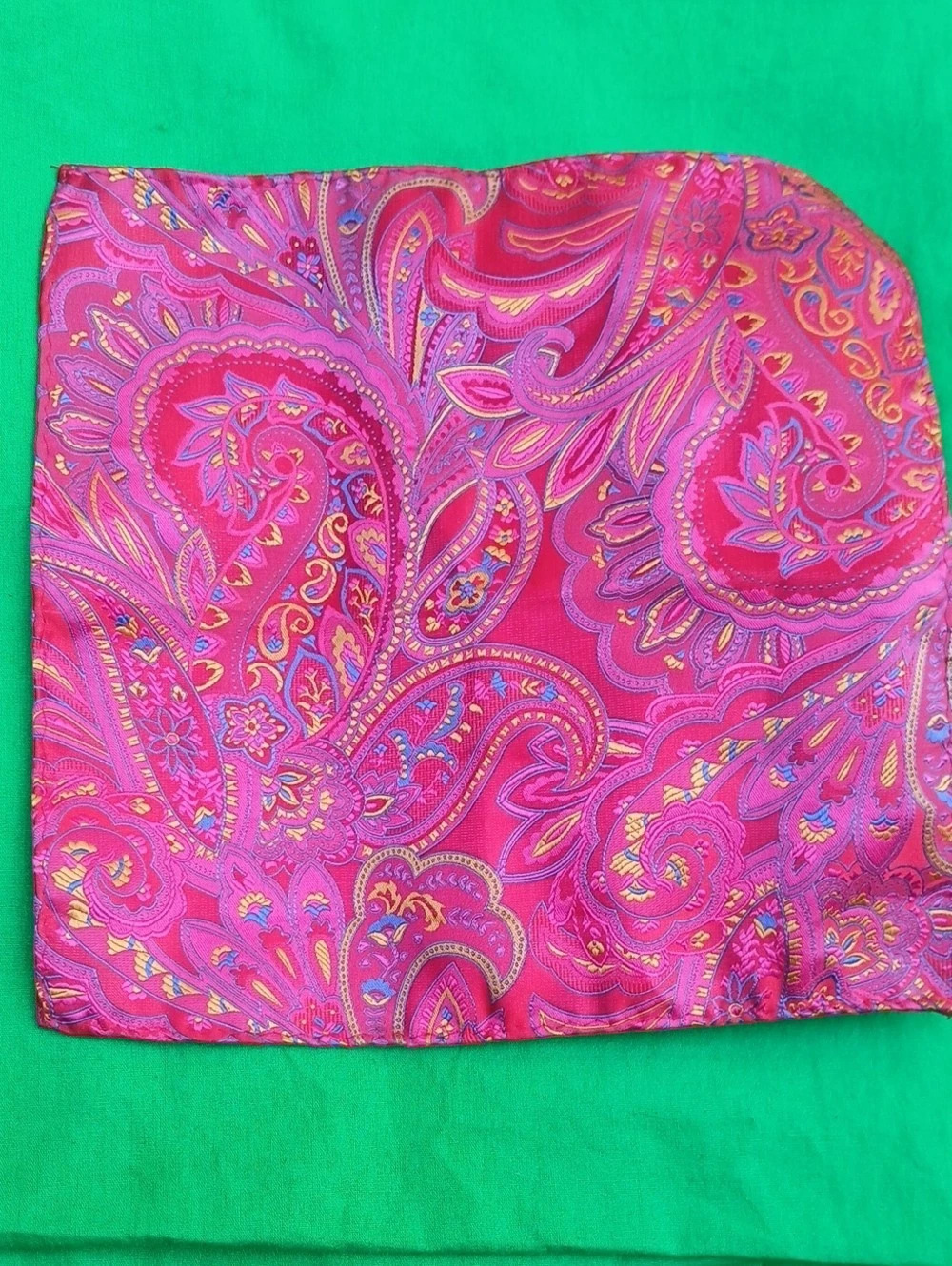 Versace silk tie and pocket square set Paisley Silk Tie & Pocket Square Set...